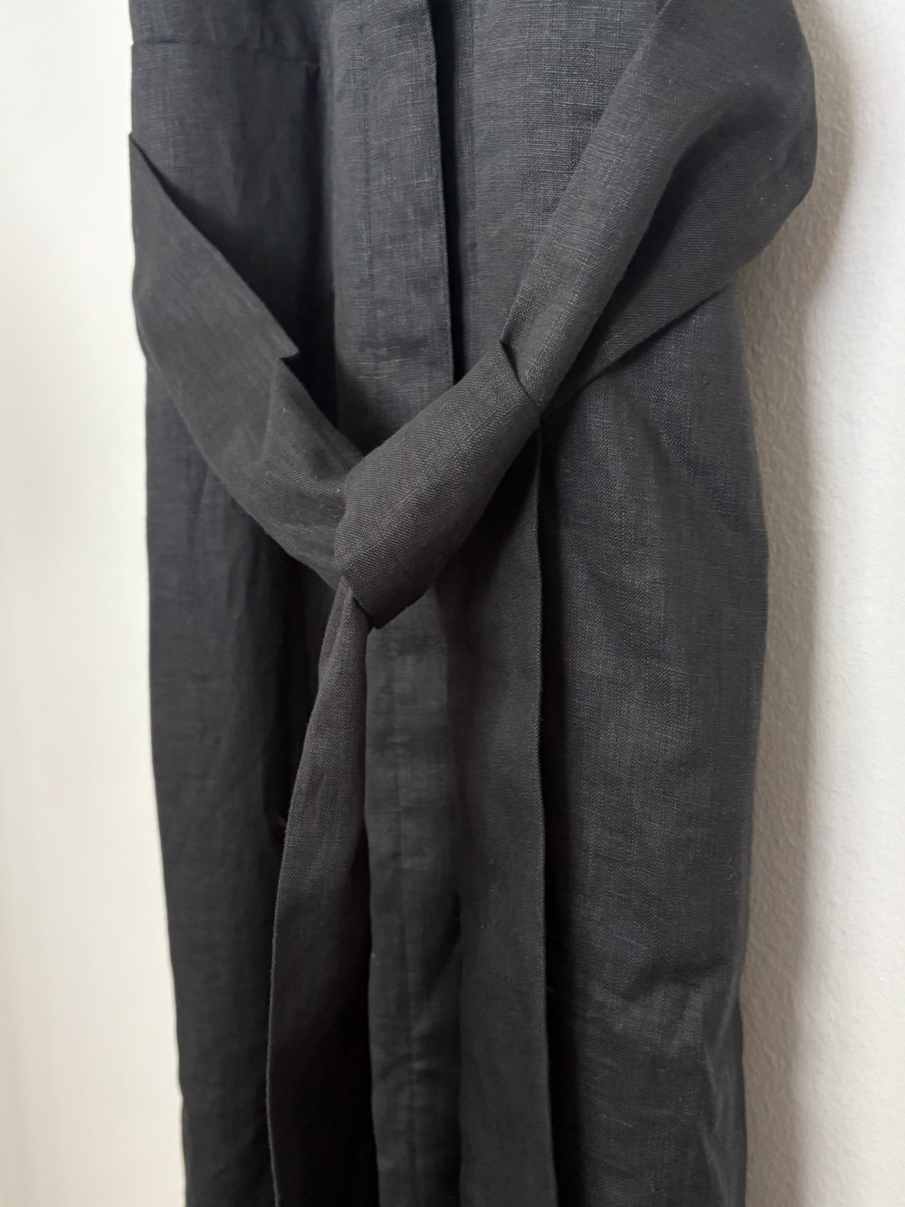 Equipment True Black Bellette 💯% Silk Button Front Dress With Belt Size S Sku#73 - Picture 3 of 11